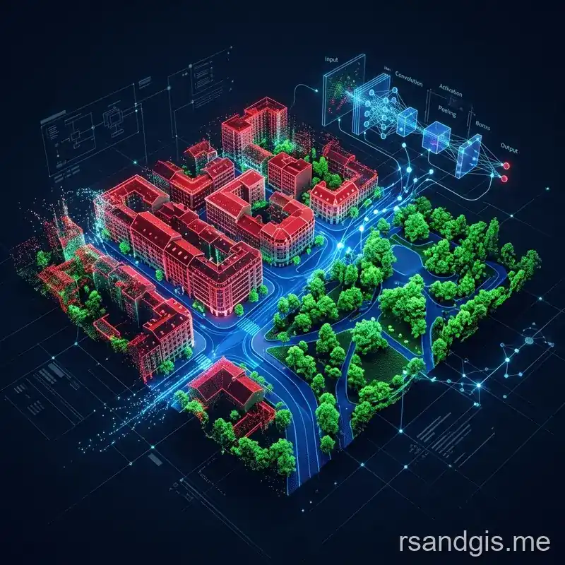 Conceptual illustration of deep learning based point cloud classification using pdal