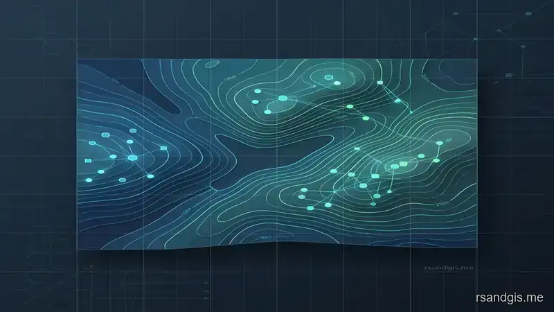 Conceptual illustration of Comprehensive GRASS GIS Spatial Analysis Guide