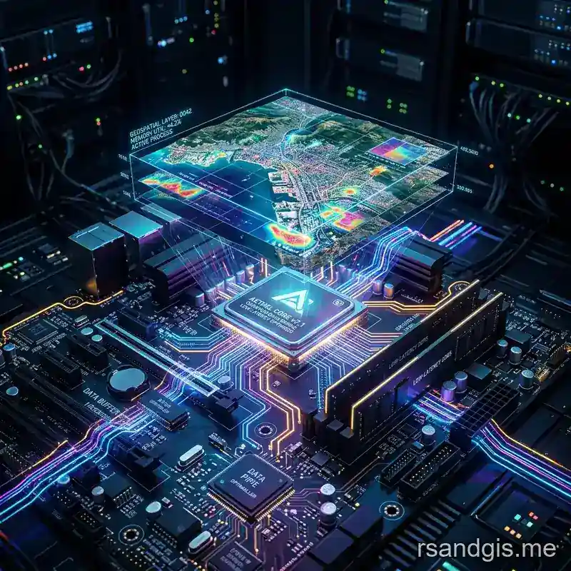 Conceptual illustration of Processing High-Resolution Satellite Data on Low-Memory Hardware