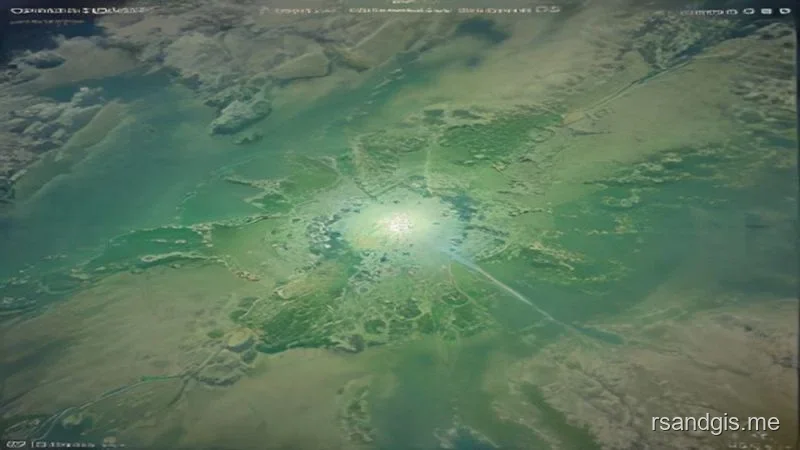 Conceptual illustration of AI Automated Feature Extraction from Satellite Imagery