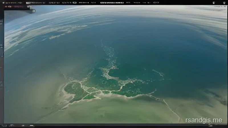 Conceptual illustration of Google Earth Engine Python API Tutorial