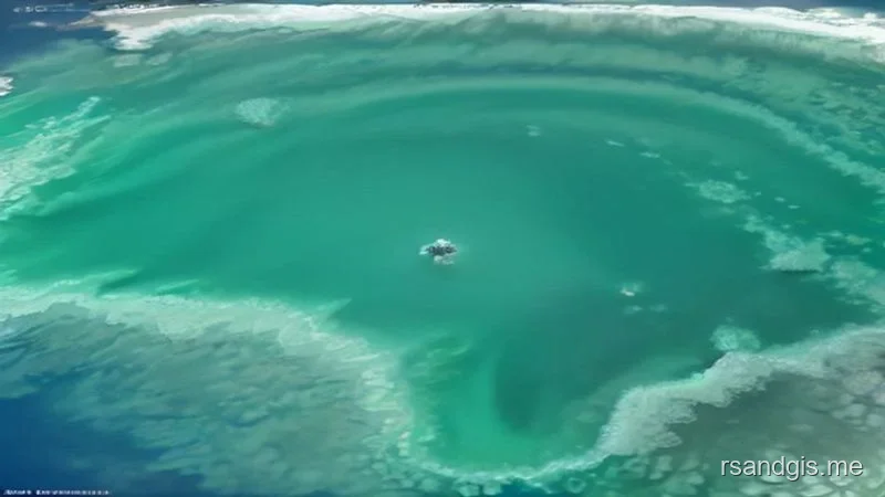 Conceptual illustration of Mapping Coral Reef Bleaching via Satellite