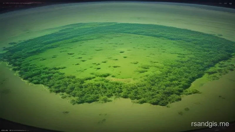 Conceptual illustration of Monitoring Deforestation with SAR