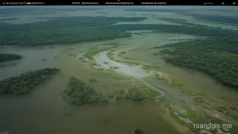 Conceptual illustration of Real Time Flood Inundation Mapping