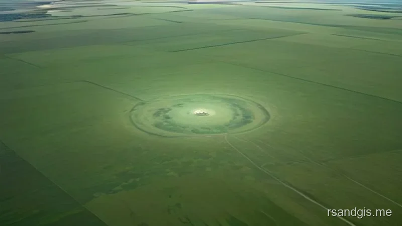 Conceptual illustration of Satellite Imagery for Precision Agriculture