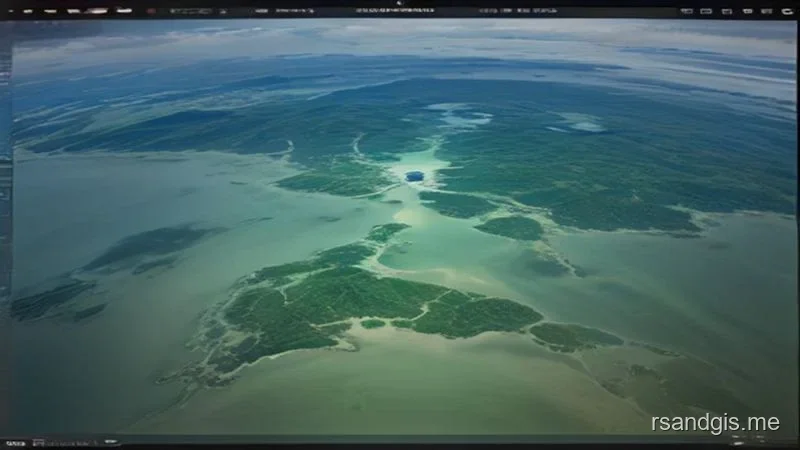 Conceptual illustration of Introduction to the World of GIS Software