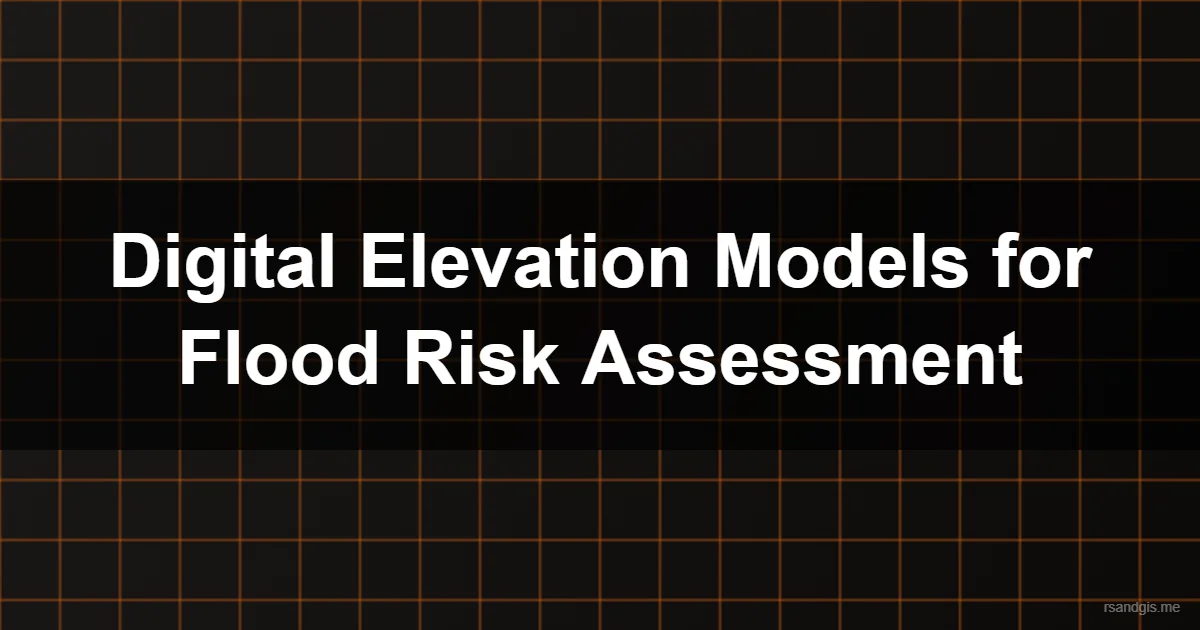 Digital Elevation Models Flood Risk Assessment Programmatic Art