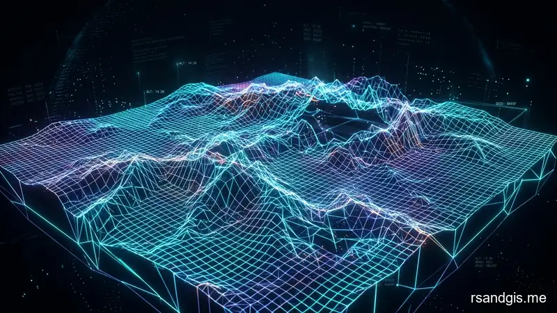 Digital Terrain Model Art Digital Terrain Model Programmatic Art