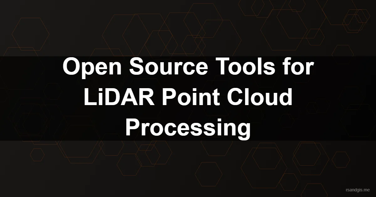 Open Source Lidar Point Cloud Processing Programmatic Art