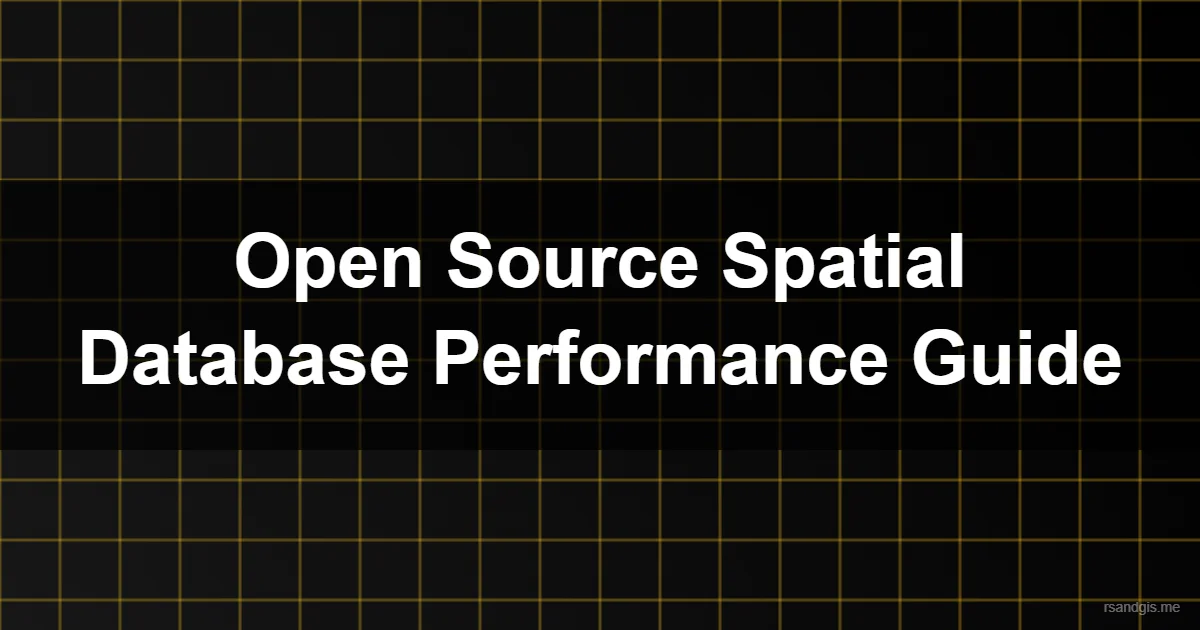 Open Source Spatial Database Performance Programmatic Art