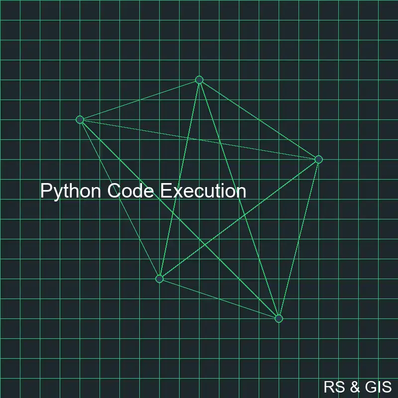 Screenshot of Python terminal executing geospatial code generated by a local LLM