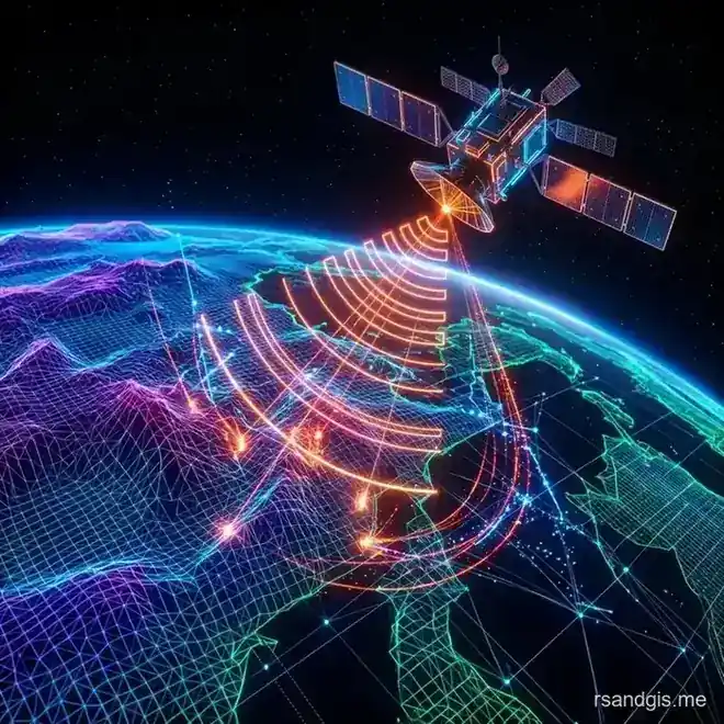 Conceptual illustration of Understanding SAR Remote Sensing: Sentinel-1 Basics