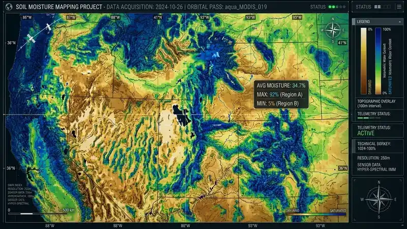 Satellite Based Soil Moisture Monitoring