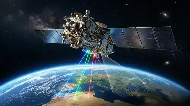 Conceptual illustration of Introduction to Remote Sensing: The Eye in the Sky